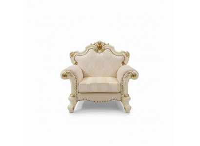 Textile Armchair 1 Seater Sofa Upholstered Sofas Design Classic Luxury Baroque
