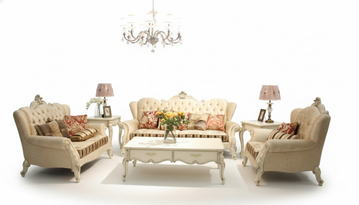 Classic Chesterfield Set 4-Piece Set Sofa Suite Couch Sofa Sofa Cushion