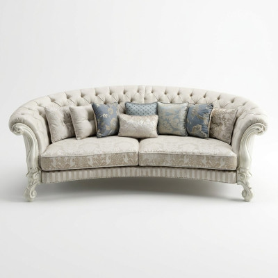 Classic four-seater living room sofa textile baroque rococo luxury couch