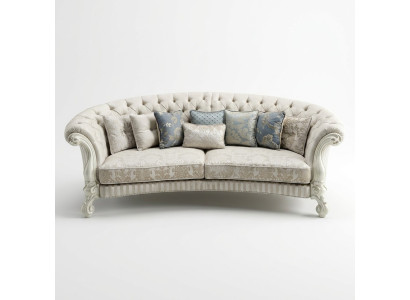 Classic four-seater living room sofa textile baroque rococo luxury couch