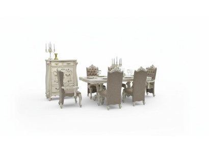 Royal dining table wooden classic tables Baroque Rococo dining room