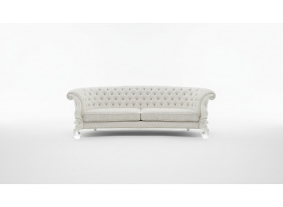 Sofa 4-seater couch design upholstery Chesterfield seat set leather textile