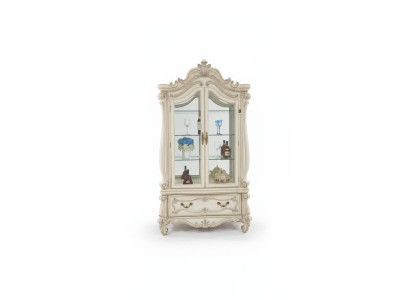 Sideboard Luxury Display Cabinet Glass Cupboard Antique Style Baroque Rococo