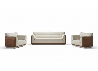 Sofa set 3+1+1 seater set design sofas upholstery couches leather relax