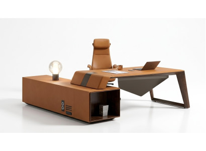 Designer office work room set armchair corner desk complete set
