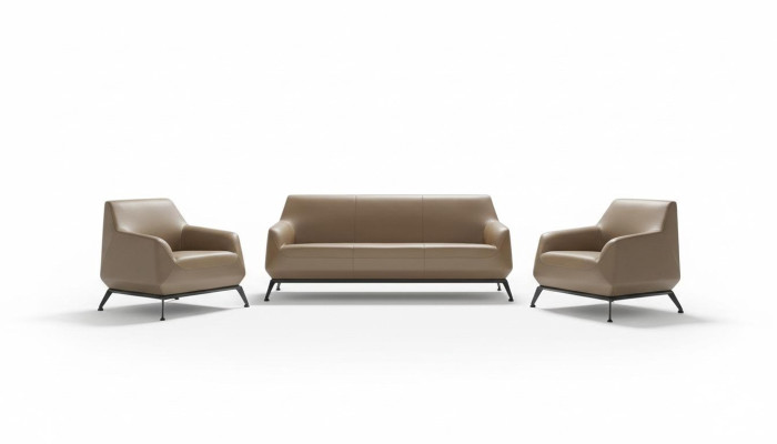 Set of Leather Sofa Couch Living Area 311-Seater Suite Design Modern
