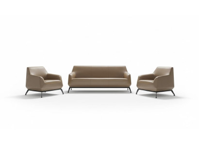 Set of Leather Sofa Couch Living Area 311-Seater Suite Design Modern
