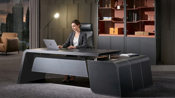 Corner desk workstation office desk designer luxury class furniture