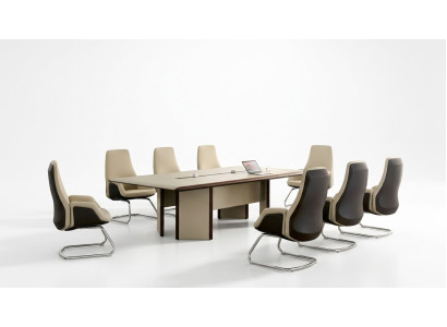 Conference table 6 chairs chair table meeting office furniture 7-piece set