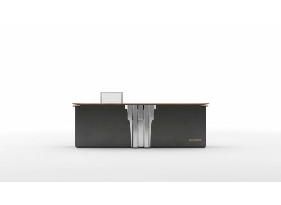 Design reception desks counters reception office hotel practice trade fair