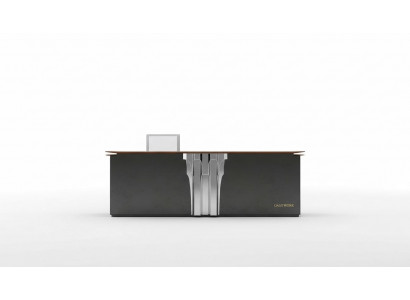 Design reception desks counters reception office hotel practice trade fair