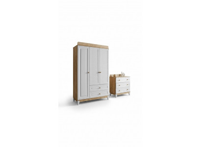 Set Kleiderschrank Kommode praktische und stilvolle Möbel für Kinderzimmer
