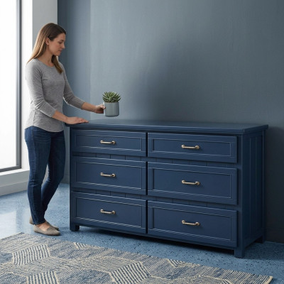 Designer dresser side low board bedroom wood luxury cabinet shelf