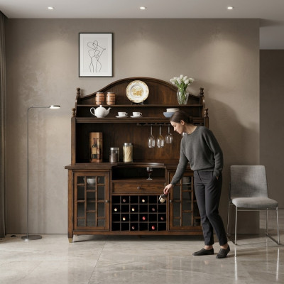 Country house sideboard cabinet showcase cabinet wine cabinet shelf display cabinet cabinets