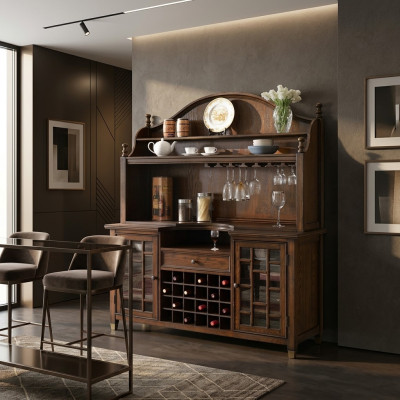 Country house sideboard cabinet showcase cabinet wine cabinet shelf display cabinet cabinets