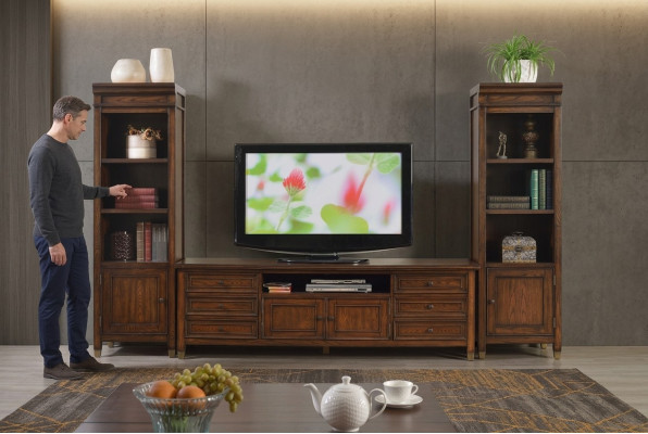 Living room wall sideboard design 2x low glass cabinet RTV sideboard sideboard 3-piece living room wall set