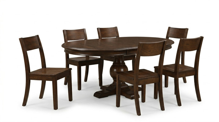 Complete Dining Table Set 6x Chairs Dining Room Set Dining Group Wood Table Tables 7-piece