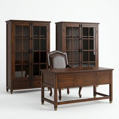 Office desk + armchair table wood table chair tables desks