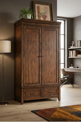 Wardrobe wooden cabinet country house cabinets furniture bedroom