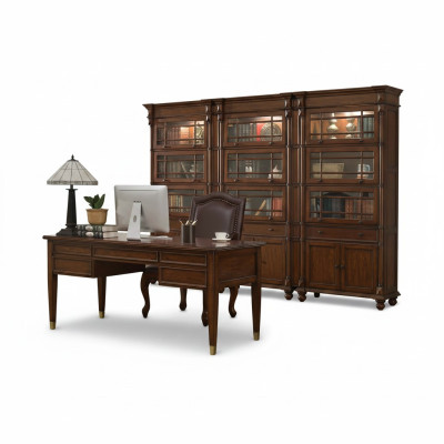 Desk set office furniture table executive chair cabinet furnishings new 5pcs.