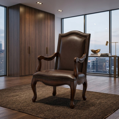 Office Chair Luxury Chair Executive New Leather Designer Armchair Wood Office Chair