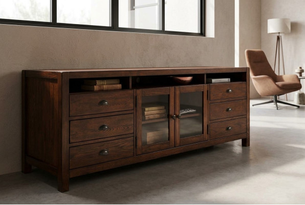 RTV sideboard cabinet dressers wooden low board shelf 196cm living room