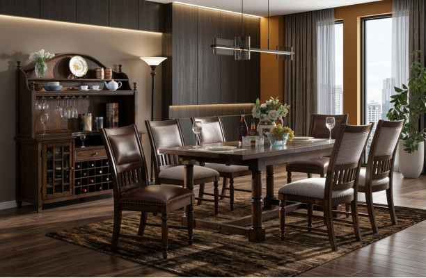Dining table set table 6 chairs chair set dining room design sets