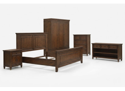 Bed Nightstand Wardrobe 7-piece Bedroom Design Luxury Set Bed Sets