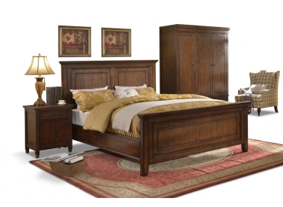 Designer bedroom furniture 5-piece complete set bed bedside table wardrobe new