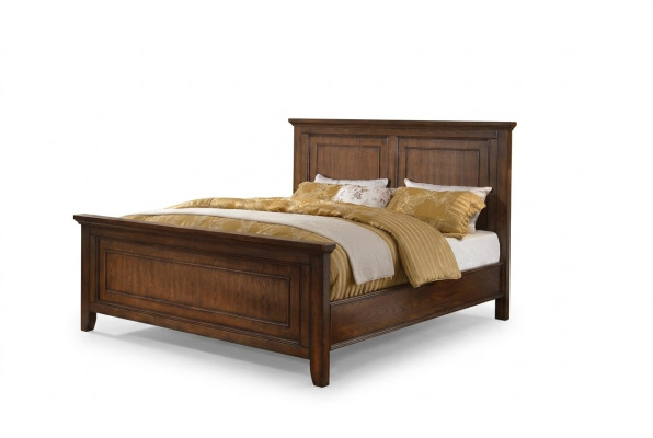 Bedroom 3 pcs. Nightstand Set Design Luxury Bed Wood Double Bed New