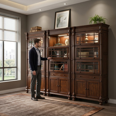 Set of 3 showcase cabinets display cabinet living room display cupboards designer