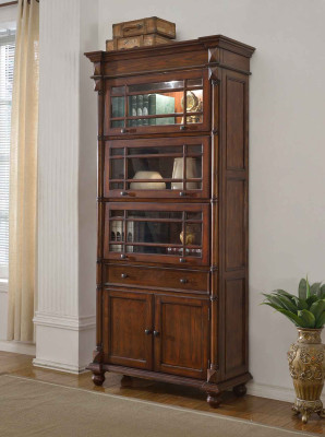 Classic bookcase bookshelf display cabinet vitrine cabinet glass cabinet.