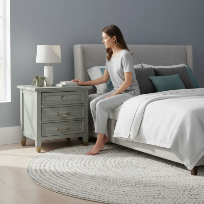 Country House Nightstand Night Cabinet Chest of Drawers Console Side Night Console Table