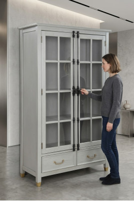 Classical cupboard living room display cabinet display cases new showcase cabinets