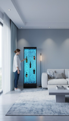 LED regal bar water wall column partition wall water walls bar counter
