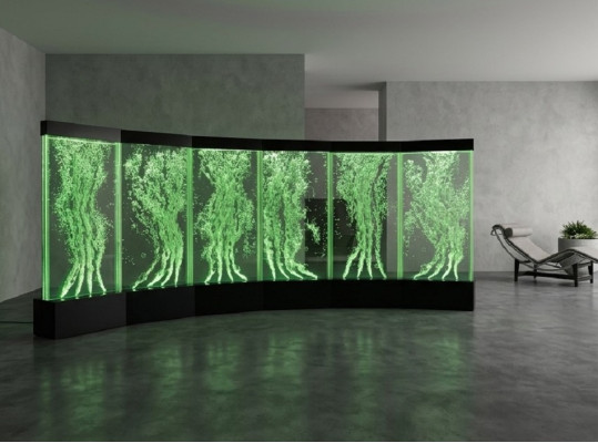 Wall panel water bubbles LED walls designer water wall illuminated