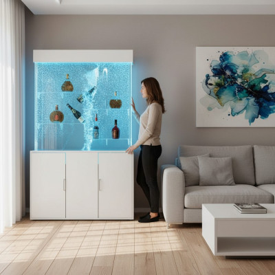 Office partition water wall column water walls partition walls shelf