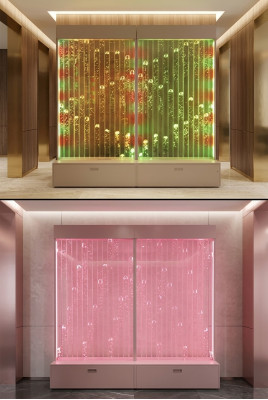 Modern decorative partition water walls LED water wall illuminated wall