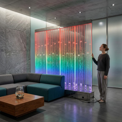 Wall panel with water bubbles decorative LED water wall designer water wall