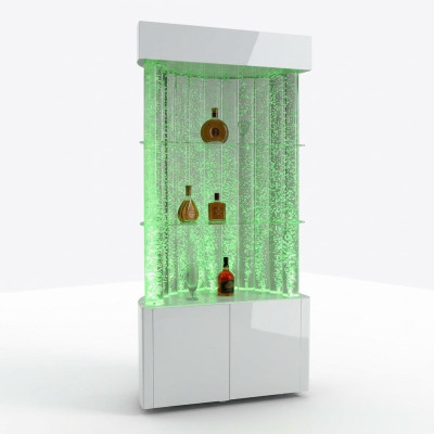LED water wall bar shelf fixture store counter water column venue