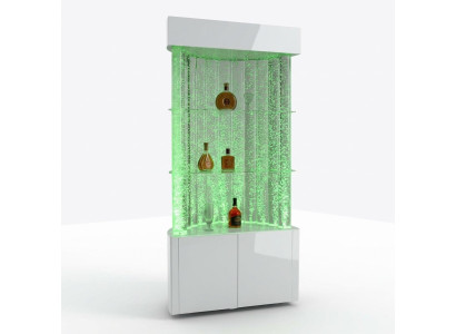 LED water wall bar shelf fixture store counter water column venue