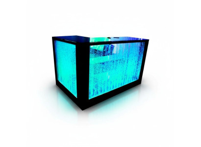 Bartisch Water Wall Bar Counter Illuminated Bar Table Bar Counter LED Shelf Furniture New