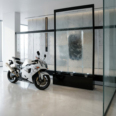 Partition water wall column walls LED 100x300 cm water walls
