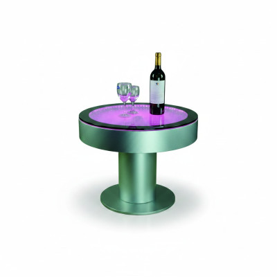 Design table coffee table water columns column tables sofa LED illuminated