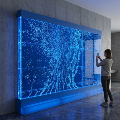 LED water wall bar shelf column water columns counter shelves partition