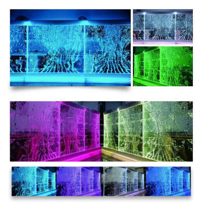 LED water wall bar shelf column water columns counter shelves partition