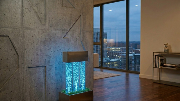 Water column water wall fountain LED lighting water feature water column columns