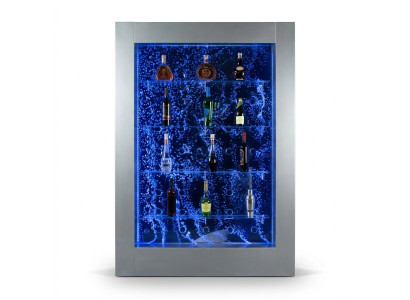 Modern partition shelf water wall column water columns LED shelves