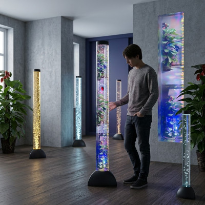 LED Water Column 120cm Light Clear Fish Decoration Floor Lamp
