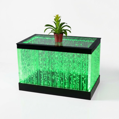 Table coffee table design water columns column water sofa tables LED